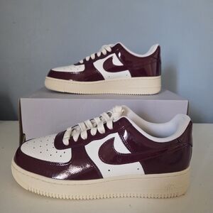 Nike Air Force 1 '07 LX roman Empire Low Top Sneakers Burgundy Size 8.5W